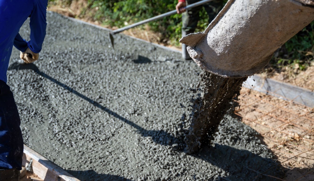 Professional concrete pouring service in Maryland